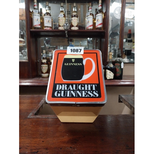 1087 - Guinness counter bar Font. {42 cm H x 14 cm W x 26 cm W}