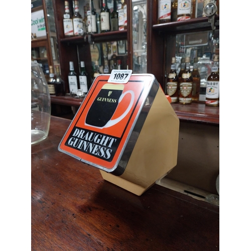 1087 - Guinness counter bar Font. {42 cm H x 14 cm W x 26 cm W}