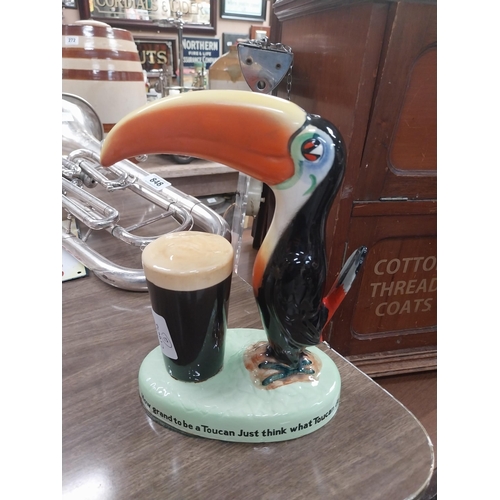 1125 - Guinness is Good for you ceramic Toucan advertising figure {23 cm H x 16 cm W x 10 cm D