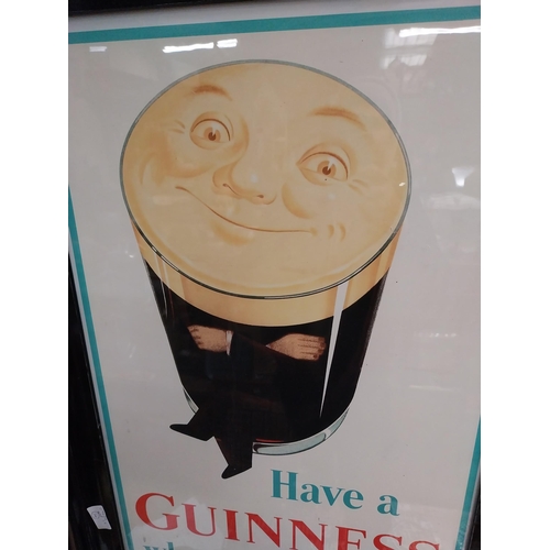 114 - Have a Guinness when you are Tired framed advertising print. {80 cm H x 52 cm W}.