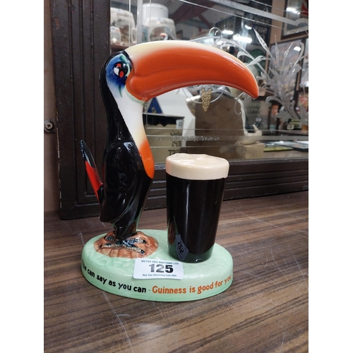 125 - Guinness Toucan ceramic Carltonware advertising figure. {23 cm H x 17 cm W x 10 cm D}.