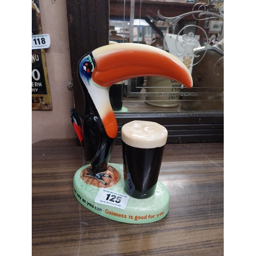 125 - Guinness Toucan ceramic Carltonware advertising figure. {23 cm H x 17 cm W x 10 cm D}.