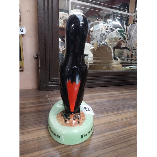 125 - Guinness Toucan ceramic Carltonware advertising figure. {23 cm H x 17 cm W x 10 cm D}.