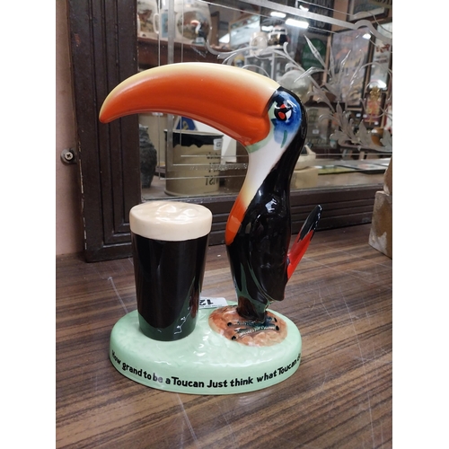 125 - Guinness Toucan ceramic Carltonware advertising figure. {23 cm H x 17 cm W x 10 cm D}.