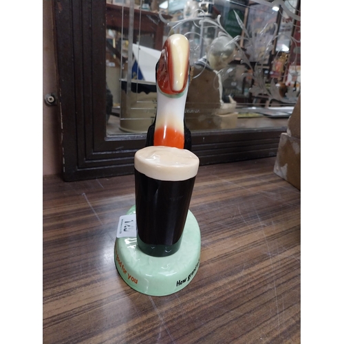 125 - Guinness Toucan ceramic Carltonware advertising figure. {23 cm H x 17 cm W x 10 cm D}.