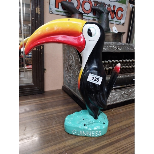 135 - Guinness Toucan resin advertising figure. {42 cm H x 33 cm W x 12 cm D}.