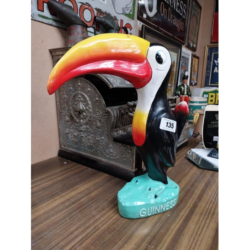 135 - Guinness Toucan resin advertising figure. {42 cm H x 33 cm W x 12 cm D}.