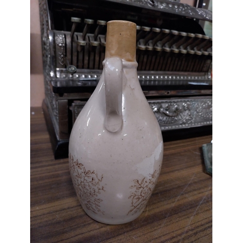 139 - Shamrock Cream Irish Whiskey stoneware flagon. {32cm H x 11 cm Dia.}.