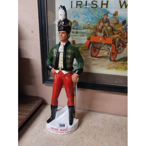 159 - Irish Mist ceramic advertising figure. {30 cm H x 15 cm Dia.}.