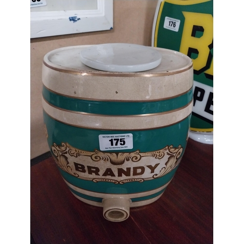 175 - Brandy Spirit ceramic barrel. {28 cm H x 25 cm W}.