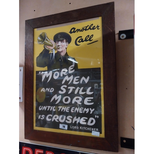 19 - More men and still more men until the enemy is crushed framed print. {75 cm H x 52 cm W}