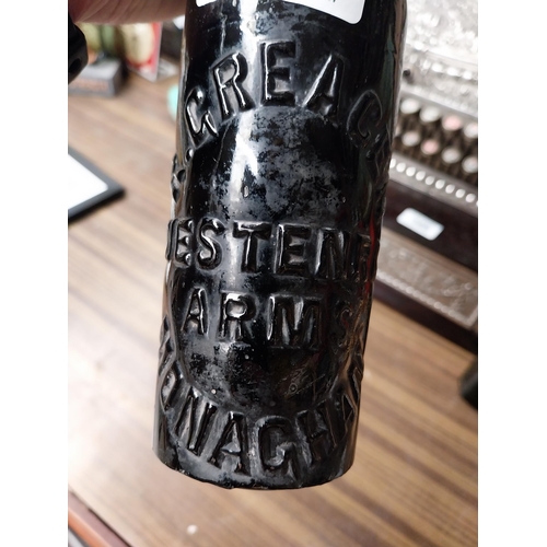 206 - R Greacen Westenra Arms Monaghan Stout Bottle {23 cm H x 6 cm Dia.} and Gordons Special Dry London G... 