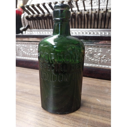 206 - R Greacen Westenra Arms Monaghan Stout Bottle {23 cm H x 6 cm Dia.} and Gordons Special Dry London G... 