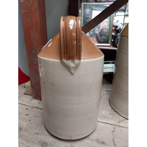 245 - John Mulcahy Clonmel stoneware flagon. {33 cm H x 16 cm Dia.}.