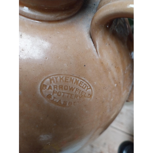 246 - Williams Gibbons Wholesale Merchant Castlebar four gallon stoneware flagon. {47 cm H x 27 cm Dia.}.