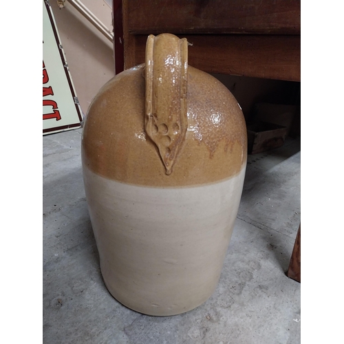 252 - Micheal Egan Limerick six gallon stoneware flagon. {52 cm H x 30 cm Dia.}