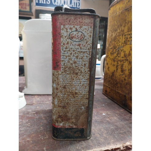 283 - Esso Anti Freeze Radiator metal can. {23 cm H x 8 cm W x 14 cm D}.