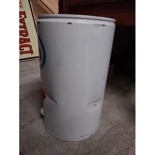 286 - 1960's Esso five gallon oil drum. {47 cm H x 28 cm W}.