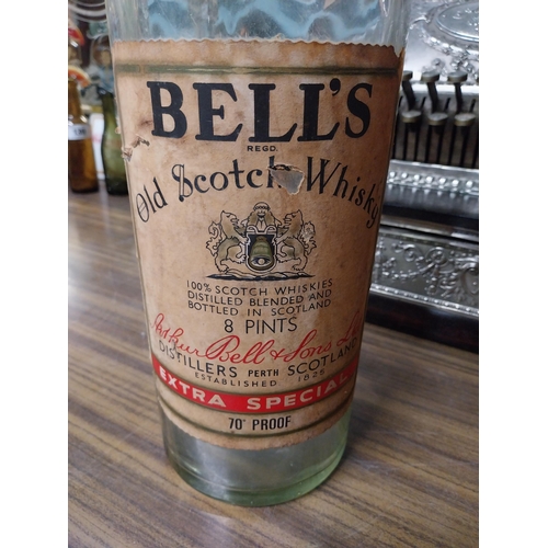 292 - Bells Old Scotch Whiskey advertising bottle. {53 cm H x 14 cm Dia.}