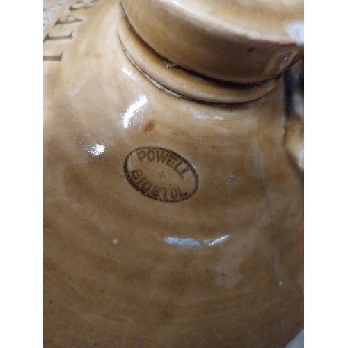 306 - H F Winters Fording bridge two gallon stoneware flagon with some damage {31 cm H x 20 cm Dia}  and S... 