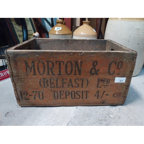 406 - Morton and Co Belfast  {23 cm H x 42 cm W x 28 cm D} and Rifle Horesnails {12 cm H x 33 cm W x 19 cm... 