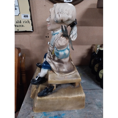 418 - Sandler of Boston Ruberoid Cobbler advertising figure. {46 cm H x 33 cm W x 20 cm D}