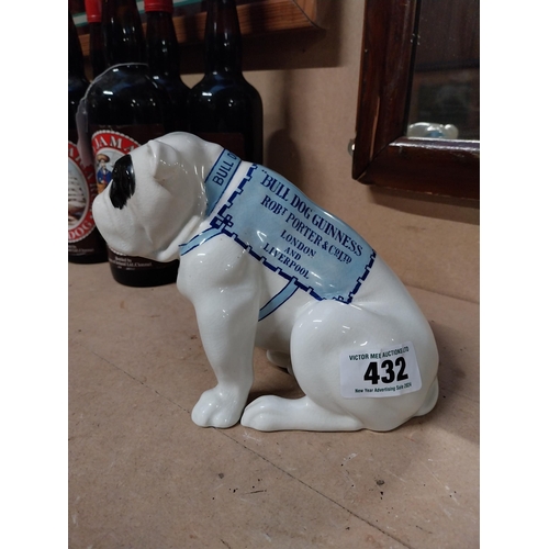 432 - Bulldog Guinness Robt Porter and Co Ltd London and Liverpool ceramic Royal Doulton advertising figur... 