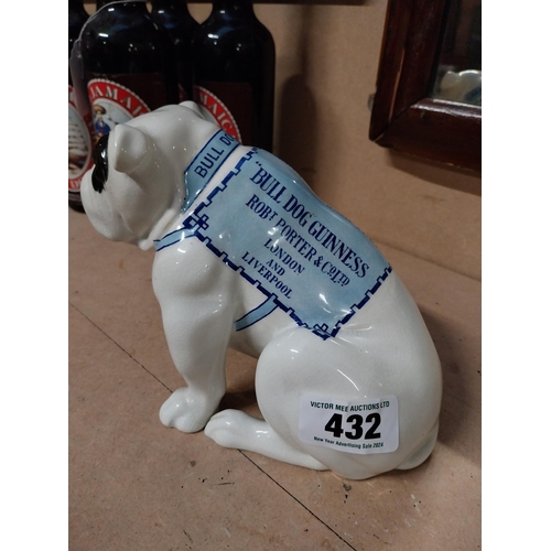 432 - Bulldog Guinness Robt Porter and Co Ltd London and Liverpool ceramic Royal Doulton advertising figur... 