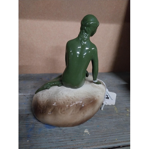 438 - Carlsberg Lager ceramic advertising figure. {17 cm H x 14 cm W x 8 cm D}.