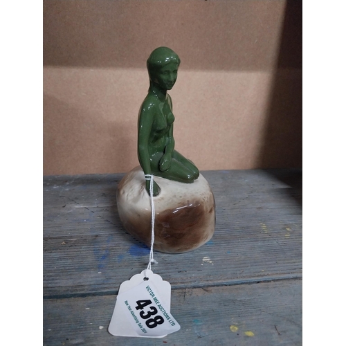 438 - Carlsberg Lager ceramic advertising figure. {17 cm H x 14 cm W x 8 cm D}.