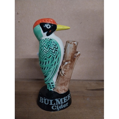 445 - Bulmer's Cider ceramic Woodpecker Carltonware advertising figure. {19 cm H x 10 cm W x 8 cm D}.