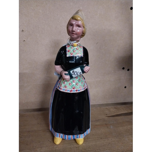 448 - Bols ceramic advertising figure in form of Bottle. {15 cm H x 10 cm W x 7 cm D}.