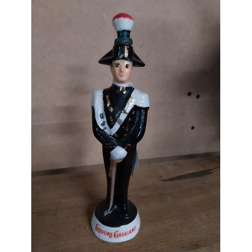 449 - Galliano Liqueur ceramic advertising figure. {22 cm H x 6 cm Dia.}.