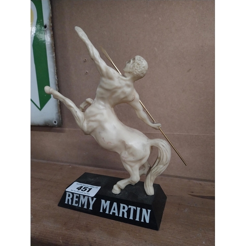 451 - Remy Martin Brandy plastic advertising figure. {24 cm H x 20 cm W x 6 cm D}.