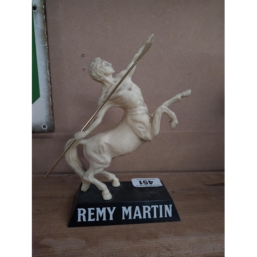 451 - Remy Martin Brandy plastic advertising figure. {24 cm H x 20 cm W x 6 cm D}.