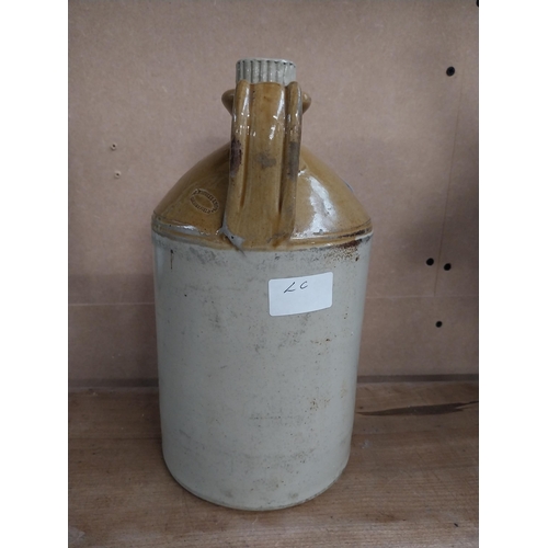 460 - Early 20th C. Watt and Ferguson Botanical Brewers Rotherham stoneware flagon with original stopper. ... 