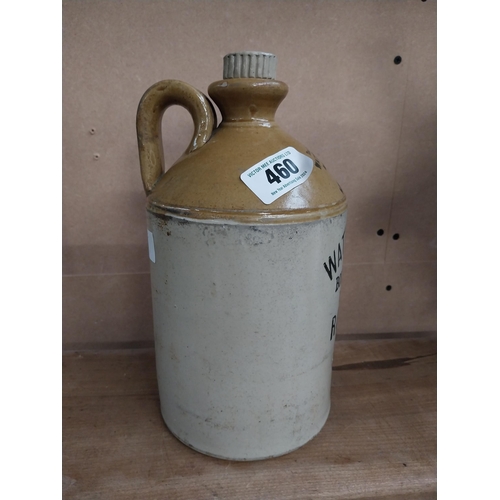 460 - Early 20th C. Watt and Ferguson Botanical Brewers Rotherham stoneware flagon with original stopper. ... 