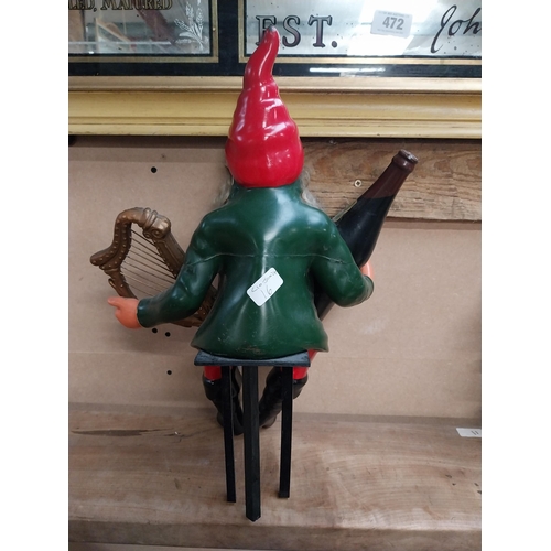 462 - Guinness Leprechaun Ruberoid advertising figure. {50 cm H x 45 cm w x 22 cm D}.