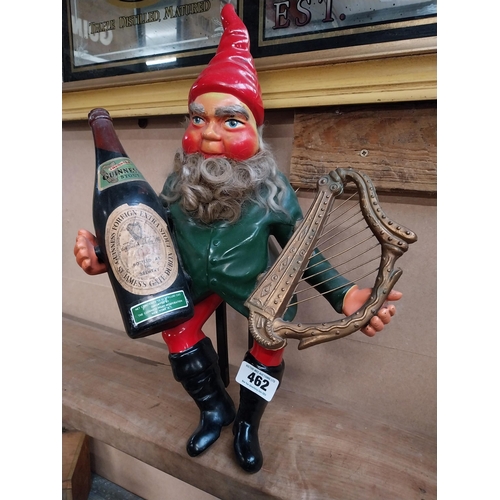 462 - Guinness Leprechaun Ruberoid advertising figure. {50 cm H x 45 cm w x 22 cm D}.