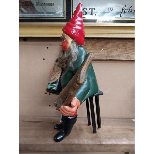 462 - Guinness Leprechaun Ruberoid advertising figure. {50 cm H x 45 cm w x 22 cm D}.