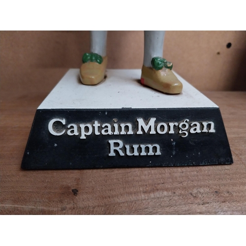 464 - Captain Morgan Rum Ruberoid advertising figure. {23 cm H x 18 cm W x 13 cm D}.