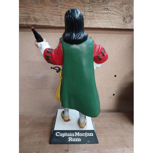 464 - Captain Morgan Rum Ruberoid advertising figure. {23 cm H x 18 cm W x 13 cm D}.