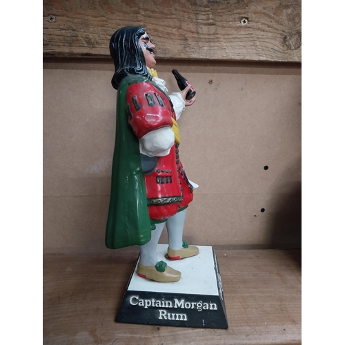 464 - Captain Morgan Rum Ruberoid advertising figure. {23 cm H x 18 cm W x 13 cm D}.