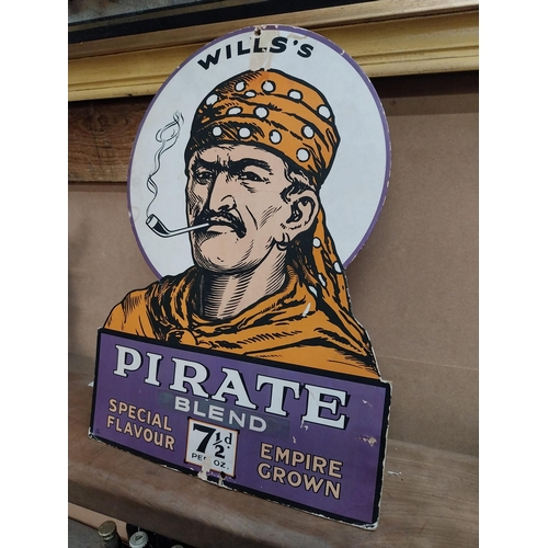 465 - Wills's Pirate Blend cardboard advertising showcard. {49 cm H x 36 cm W}