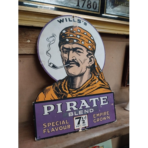 465 - Wills's Pirate Blend cardboard advertising showcard. {49 cm H x 36 cm W}