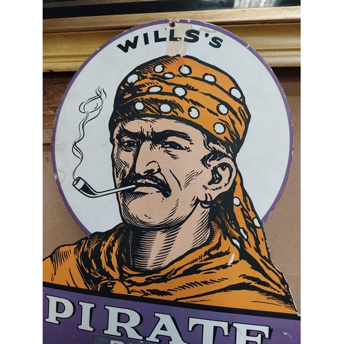 465 - Wills's Pirate Blend cardboard advertising showcard. {49 cm H x 36 cm W}