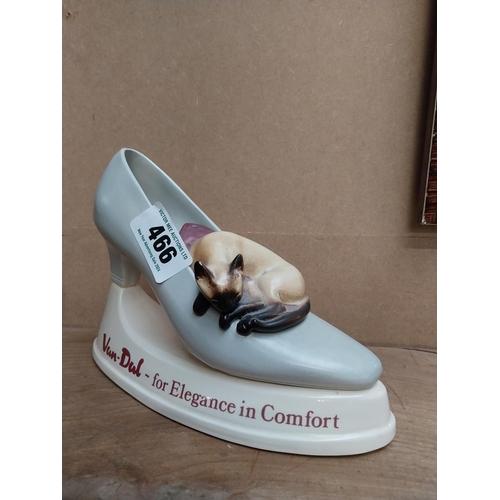 466 - Van Dal Shoe For Elegance and Comfort ceramic advertising model. {15 cm H x 13 cm W x 9 cm D}.