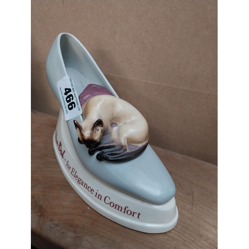 466 - Van Dal Shoe For Elegance and Comfort ceramic advertising model. {15 cm H x 13 cm W x 9 cm D}.