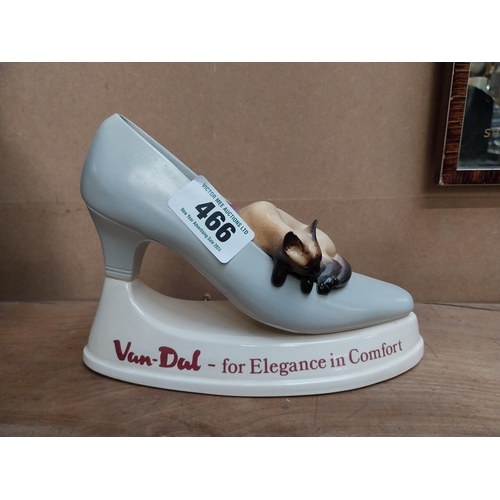 466 - Van Dal Shoe For Elegance and Comfort ceramic advertising model. {15 cm H x 13 cm W x 9 cm D}.