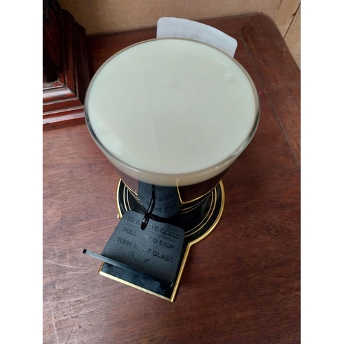 492 - Guinness advertising counter font light. {15 cm H x 13 cm W x 9 cm D}.